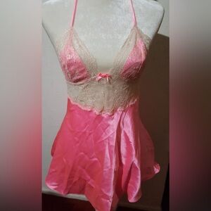 Victoria’s Secret pink lace slip